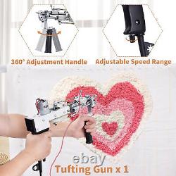 Kit de Pistolet de Tufting, Kit de Pistolet de Tufting à Velours, Kit de Démarrage pour Machine à Tufting de Tapis