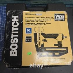 Kit de cloueur de finition BOSTITCH, calibre 16, Smart Point, pneumatique (BTFP71917) neuf, scellé