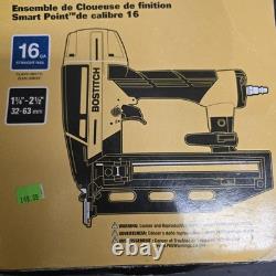 Kit de cloueur de finition BOSTITCH, calibre 16, Smart Point, pneumatique (BTFP71917) neuf, scellé
