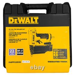 Kit de cloueuse de finition pneumatique DeWalt 23 jauges 2 broches DWFP2350K<br/>