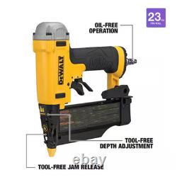 Kit de cloueuse de finition pneumatique DeWalt 23 jauges 2 broches DWFP2350K<br/>