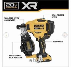 Kit de cloueuse de toiture à bobine sans fil 15° DEWALT DCN45RND1 20V MAX XR, neuf sous scellé