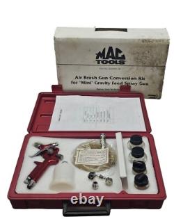 Kit de conversion de pistolet à peinture Mini Gravity Feed Spray Gun Set Air Brush Mac Tool Sg65ekab Neuf