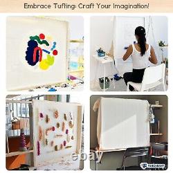 Kit de démarrage Fancybant Tufting Gun avec cadre, cadre de 27,5 x 27,5 pour Ru