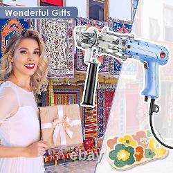Kit de démarrage de pistolet à tufting 2 en 1 pour la fabrication de tapis en boucle et en coupe pour débutants