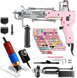 Kit de démarrage de pistolet à tufting avec tondeuse à tapis artufting 2 en 1 coupe à poils et boucle P