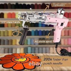 Kit de démarrage de pistolet à tufting avec tondeuse à tapis artufting 2 en 1 coupe à poils et boucle P