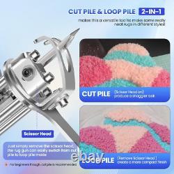 Kit de démarrage de pistolet à tufting, pistolet à tufting avec kit de coupe de tapis, pistolet à tapis