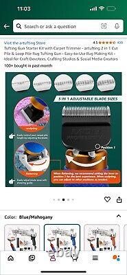 Kit de démarrage de pistolet à tufting, projecteur, pince et fil
