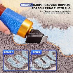 Kit de démarrage pour pistolet à touffeter, kit de machine à fabriquer des tapis, 2 en 1 boucle coupe pile touffetage