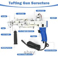 Kit de démarrage pour pistolet de tufting, pistolet de tufting avec kit de fabrication de tapis et tondeuse à moquette, pistolet à tapis
