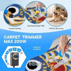 Kit de démarrage pour pistolet de tufting, pistolet de tufting avec kit de fabrication de tapis et tondeuse à moquette, pistolet à tapis