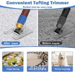 Kit de démarrage pour pistolet de tufting, pistolet de tufting avec kit de fabrication de tapis et tondeuse à moquette, pistolet à tapis