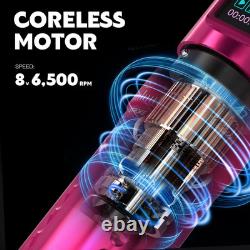 Kit de machine à tatouer 80PCS avec 7 courses réglables, capacité de 1 800 mAh remplacement