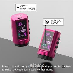 Kit de machine à tatouer 80PCS avec 7 courses réglables, capacité de 1 800 mAh remplacement