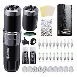 Kit de machine à tatouer sans fil Dragonhawk Fold3 avec 2 batteries