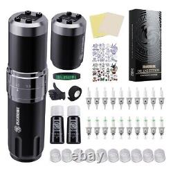Kit de machine à tatouer sans fil Dragonhawk Fold3 avec 2 batteries