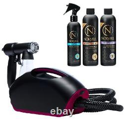 Kit de machine de bronzage par pulvérisation Fascination avec solution de bronzage et spray de préparation noir