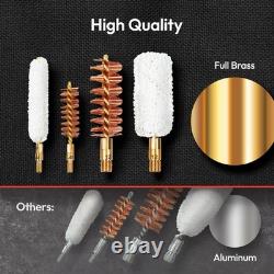 Kit de nettoyage d'armes à feu élite pour fusil de chasse, pistolet et ensemble de nettoyage universel pour pistolet
