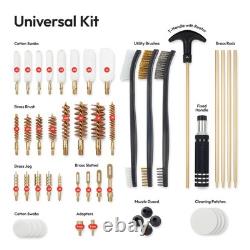 Kit de nettoyage d'armes à feu élite pour fusil de chasse, pistolet et ensemble de nettoyage universel pour pistolet