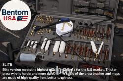 Kit de nettoyage d'armes de qualité supérieure, kit de nettoyage universel pour pistolet et fusil à pompe avec tous les accessoires.