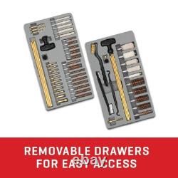 Kit de nettoyage d'armes universel de 66 pièces avec boîte à outils pour fusils de chasse et carabines