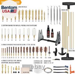 Kit de nettoyage d'armes universel deluxe avec support ajustable, très efficace.