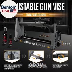 Kit de nettoyage d'armes universel deluxe avec support ajustable, très efficace.