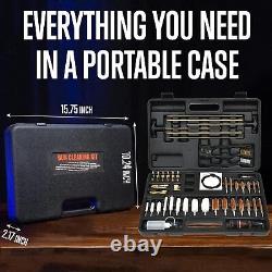 Kit de nettoyage d'armes universel pour armes à feu, brosses à arme pour pistolet, pistolet de poing, fusil de chasse