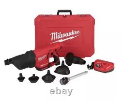 Kit de nettoyage de drains Milwaukee M12 AIRSNAKE Pistolet à air Modèle (2572B-21)
