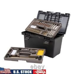 Kit de nettoyage universel pour armes à feu 65 pièces boîte à outils pistolet carabine fusil à pompe multic calibre