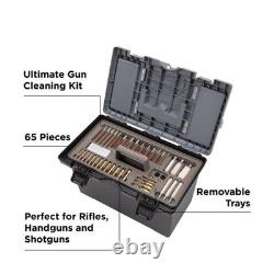 Kit de nettoyage universel pour armes à feu 65 pièces boîte à outils pistolet carabine fusil à pompe multic calibre