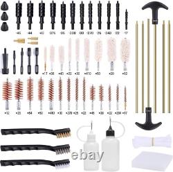Kit de nettoyage universel pour armes à feu : carabine, pistolet, fusil de chasse, arme à chargement par la bouche pour tous les calibres