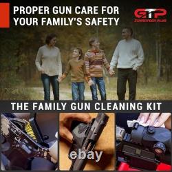Kit de nettoyage universel pour armes à feu et pistolets - Outils et fournitures essentiels pour les armes à feu