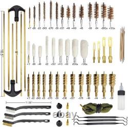 Kit de nettoyage universel pour armes à feu et pistolets - Outils et fournitures essentiels pour les armes à feu