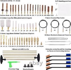 Kit de nettoyage universel pour entretien de fusil, pistolet, carabine et revolver