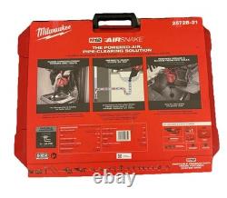 Kit de nettoyeur de drains Milwaukee 2572B-21 M12 AIRSNAKE avec pistolet à air 12V, batterie 2,0Ah