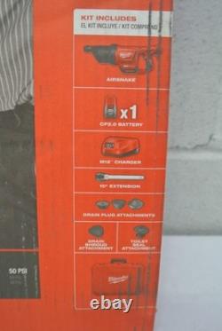 Kit de nettoyeur de drains à air Milwaukee 2572B-21 M12