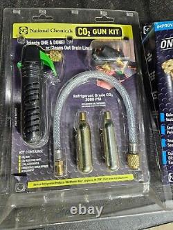Kit de pistolet CO2 chimique national avec un arrêt de fuite et des cartouches de CO2 prêtes à l'emploi.