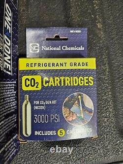 Kit de pistolet CO2 chimique national avec un arrêt de fuite et des cartouches de CO2 prêtes à l'emploi.