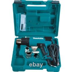 Kit de pistolet à air chaud à température variable Makita avec affichage numérique LCD (HG6530VK)
