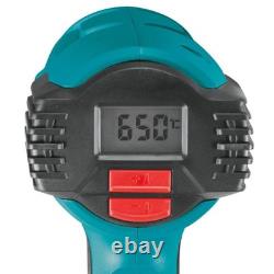 Kit de pistolet à air chaud à température variable Makita avec affichage numérique LCD (HG6530VK)