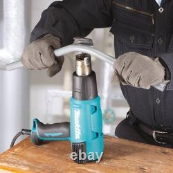 Kit de pistolet à air chaud à température variable Makita avec affichage numérique LCD (HG6530VK)