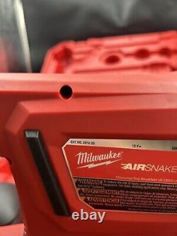 Kit de pistolet à air de nettoyage de drains Milwaukee M12 AIRSNAKE, nouveau, modèle 2572B-21