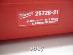 Kit de pistolet à air pour nettoyage des drains Milwaukee M12 AIRSNAKE (2572B-21)