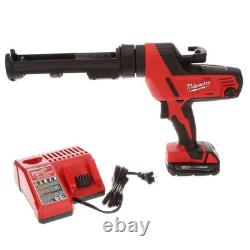 Kit de pistolet à calfeutrer Milwaukee 2641-21CT M18 de 10 oz