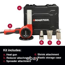 Kit de pistolet à chaleur Master Appliance HG-501D-00-K 1200°F 1740W 120V avec étui FABRIQUÉ AUX ÉTATS-UNIS Kit de pistolet à chaleur Master Appliance HG-501D-00-K 1200°F 1740W 120V avec étui FABRIQUÉ AUX ÉTATS-UNIS
