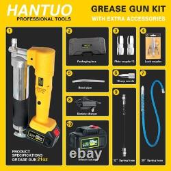 Kit de pistolet à graisse 20V MAX avec batterie et chargeur, pistolet à graisse sans fil, 12000 PSI E