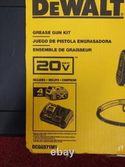 Kit de pistolet à graisse DEWALT 20V DCGG571M1 NEUF