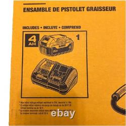 Kit de pistolet à graisse Dewalt DCGG571M1 20 V MAX avec (1) batterie 4 Ah et chargeur
